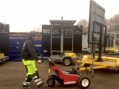 MUV Trailer Mover moving a Mobile Variable Signage unit