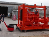 Super Power Pusher moving 5,000Kg Industrial Pump