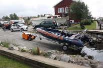 HD Trailer Mover towing 1,000Kg boat trailer up slipway