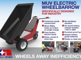 MUV Electric Wheelbarrow wheels away inefficiency